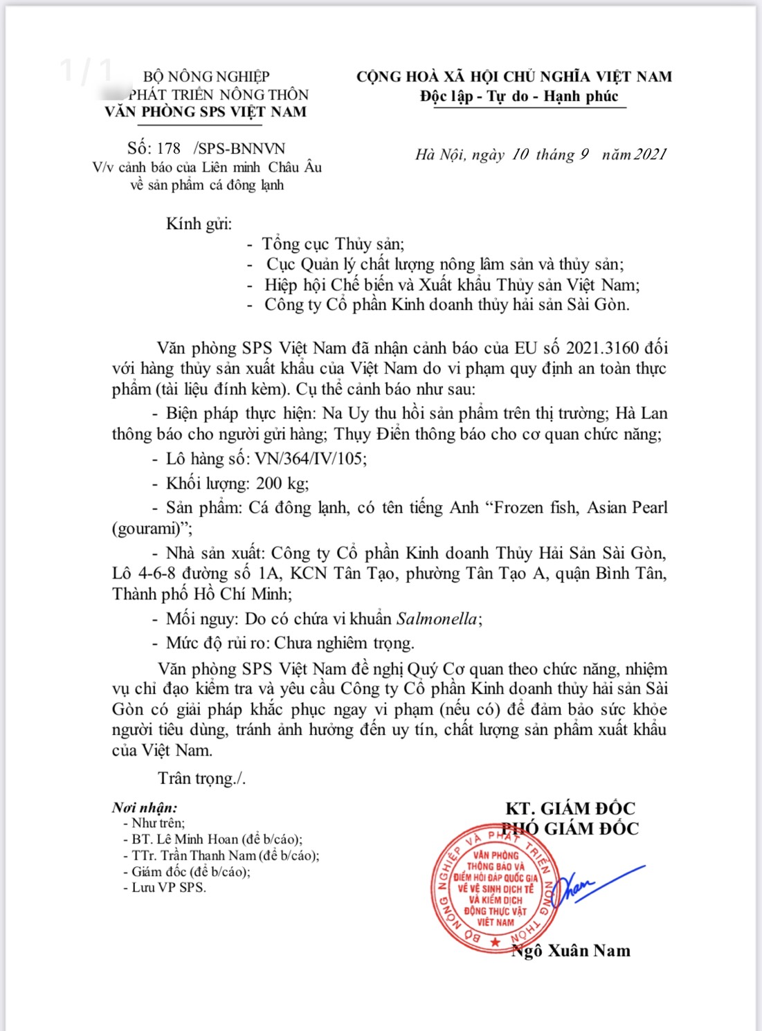 Từ hàng loạt vụ cảnh báo của EU về ATTP: Cần đầu mối đủ chức năng, nhiệm vụ để tiếp nhận, hỗ trợ doanh nghiệp - Ảnh 3.