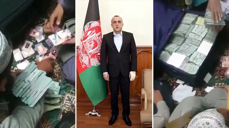 Taliban tìm thấy hơn 6 triệu đô la Mỹ và hàng chục thỏi vàng trong nhà Tổng thống Saleh - Ảnh 1.