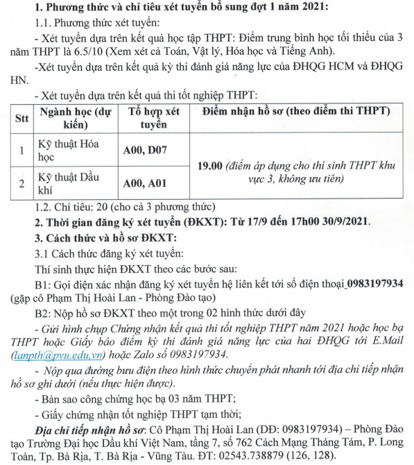 Cập nhật thêm các trường xét tuyển bổ sung, rộng cửa cho thí sinh chưa đỗ nguyện vọng nào - Ảnh 3.