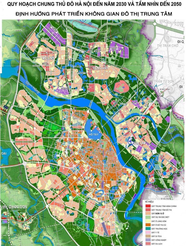 Hà Nội điều chỉnh tổng thể Quy hoạch chung xây dựng Thủ đô đến năm 2030 và tầm nhìn đến năm 2050 - Ảnh 1.