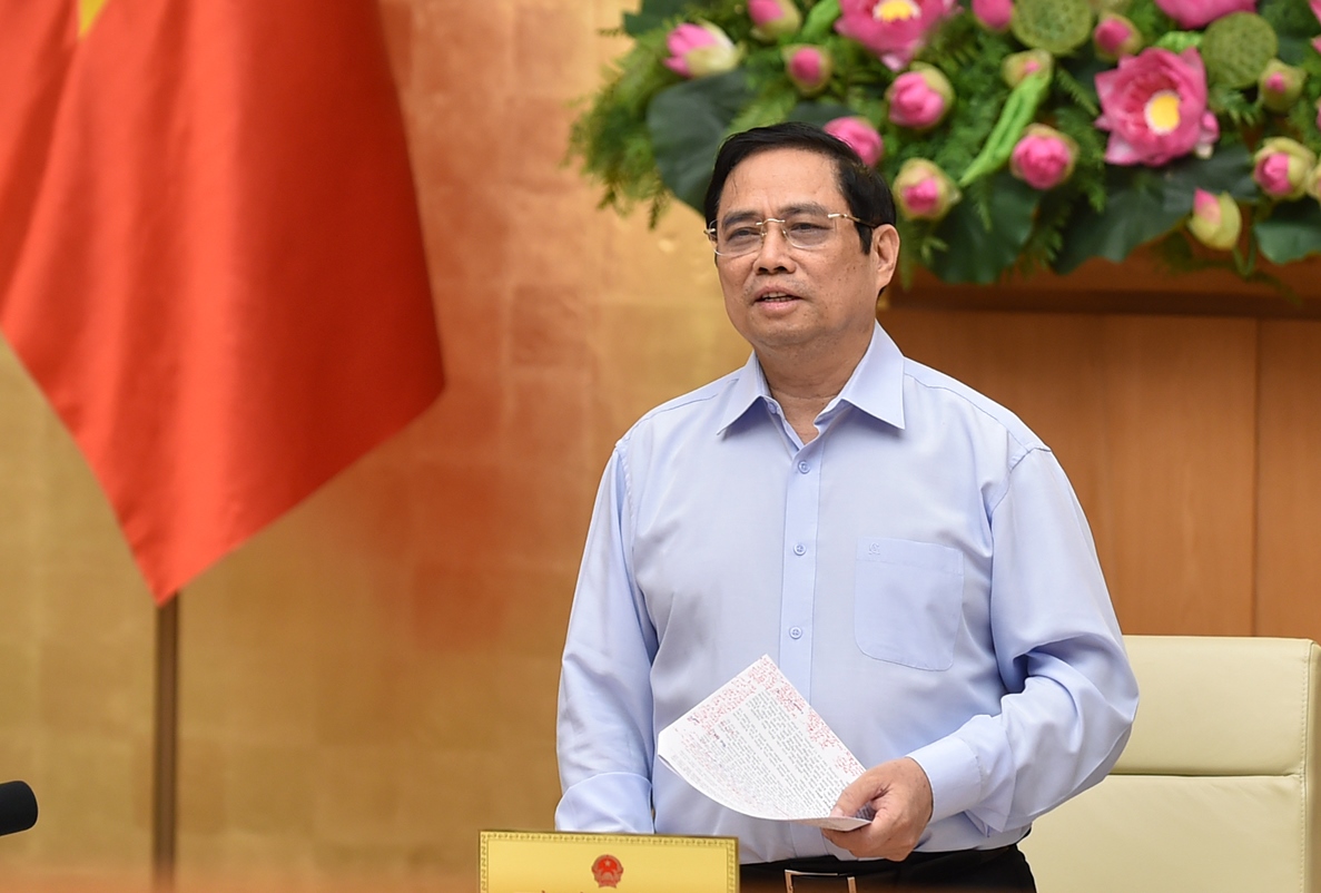 Thủ tướng Phạm Minh Chính yêu cầu Hà Nội điều chỉnh bất cập trong việc cấp giấy đi đường  - Ảnh 1.