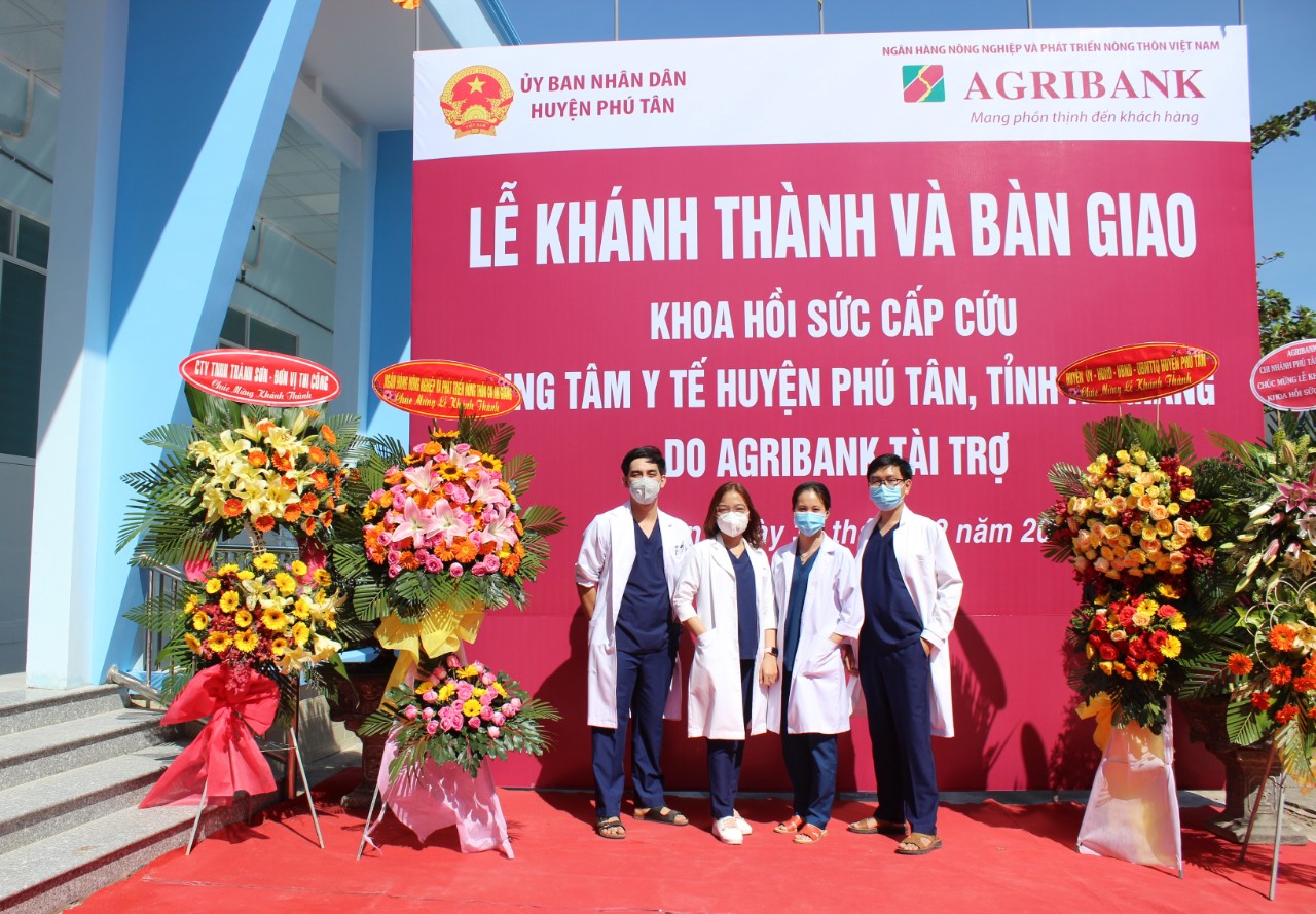 Agribank tài trợ công trình khoa Hồi sức cấp cứu Trung tâm Y tế huyện Phú Tân, tỉnh An Giang - Ảnh 4.