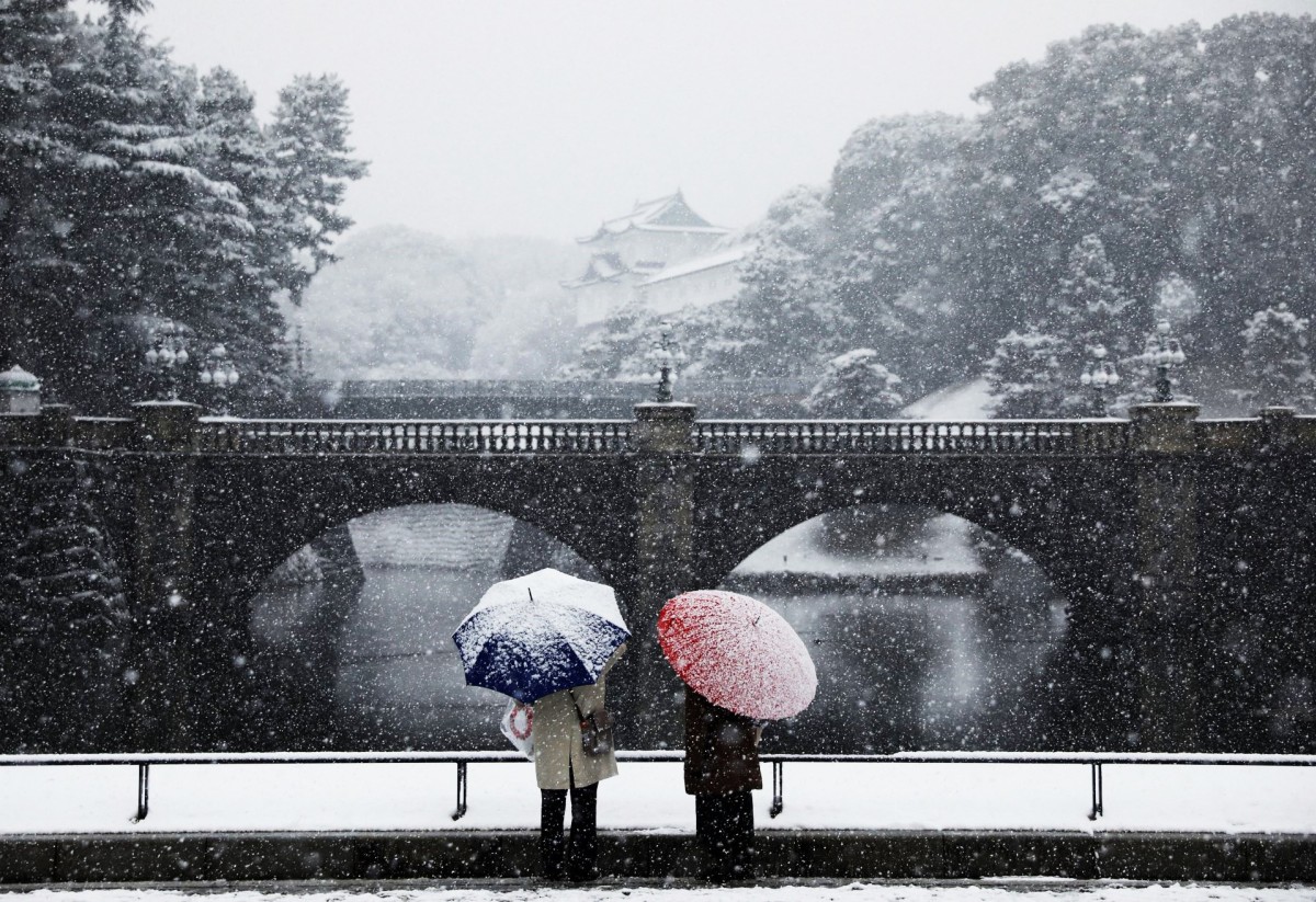 Tokyo đẹp huyền ảo khi tuyết rơi dày những ngày đầu năm - Ảnh 9.