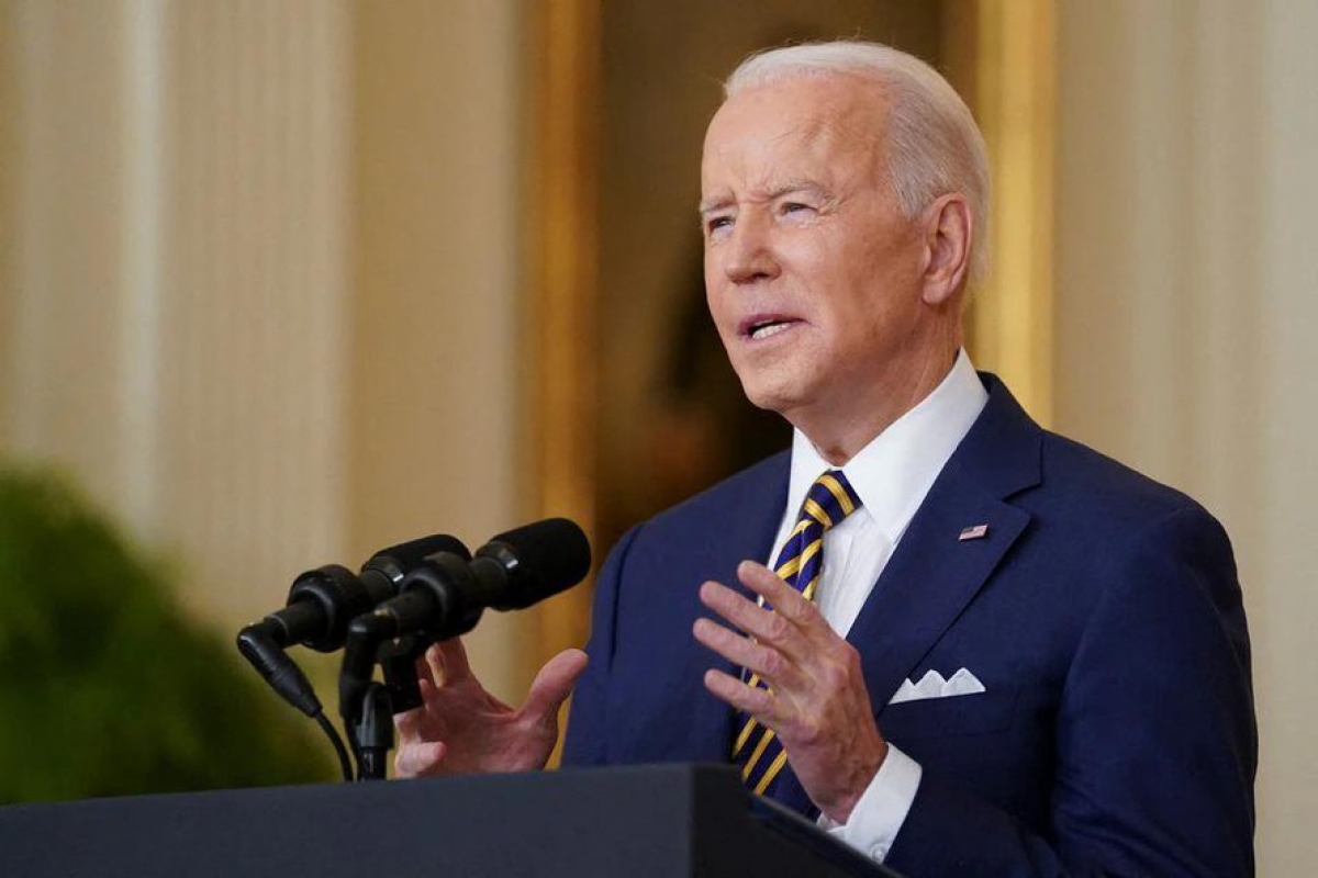Tổng thống Biden họp báo, điểm lại thành tựu và thách thức trong 1 năm cầm quyền - Ảnh 1.