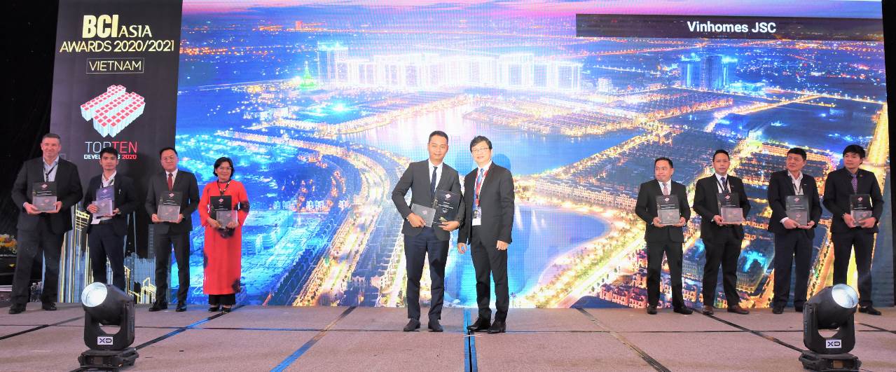 Vinhomes được vinh danh Chủ đầu tư hàng đầu Việt Nam tại BCI Asia Awards - Ảnh 1.