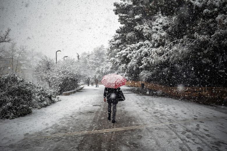 Hy Lạp hứng chịu bão tuyết bất thường làm tê liệt các hoạt động - Ảnh 7.