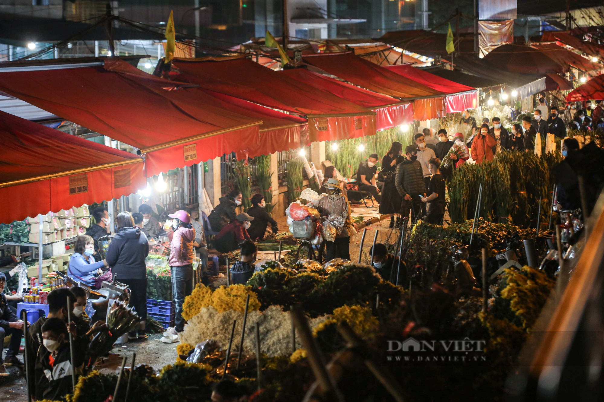 Chợ hoa đêm Quảng An nhộn nhịp những ngày giáp Tết Nhâm Dần 2022 - Ảnh 9.