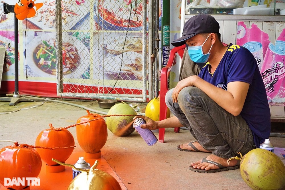 Dừa dát vàng in hình linh vật hổ, hàng &quot;độc&quot; chơi Tết - Ảnh 15.