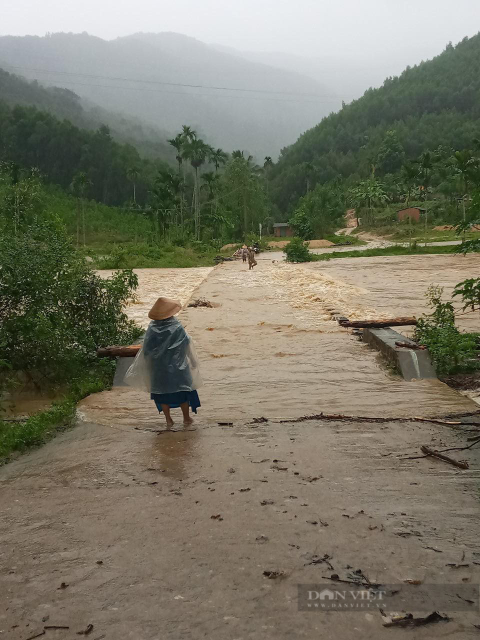 Bình Định: Sạt lở ở miền núi, nhiều nơi bị ngập do mưa lũ - Ảnh 1.