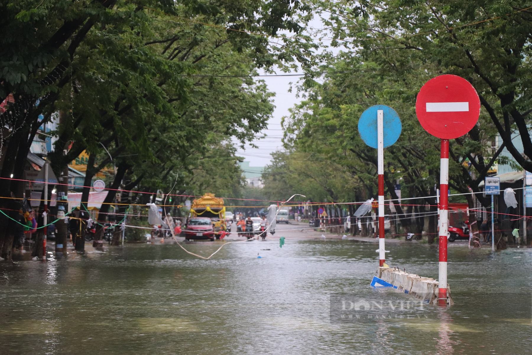 Quảng Nam: Người dân dùng ghe, thuyền di chuyển giữa phố mùa lũ lụt - Ảnh 8.