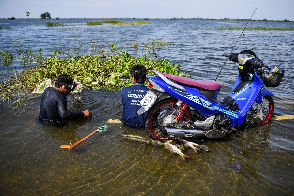 Hình ảnh thành tâm điểm chú ý trong trận ngập lụt lớn ở Thái Lan - Ảnh 7.