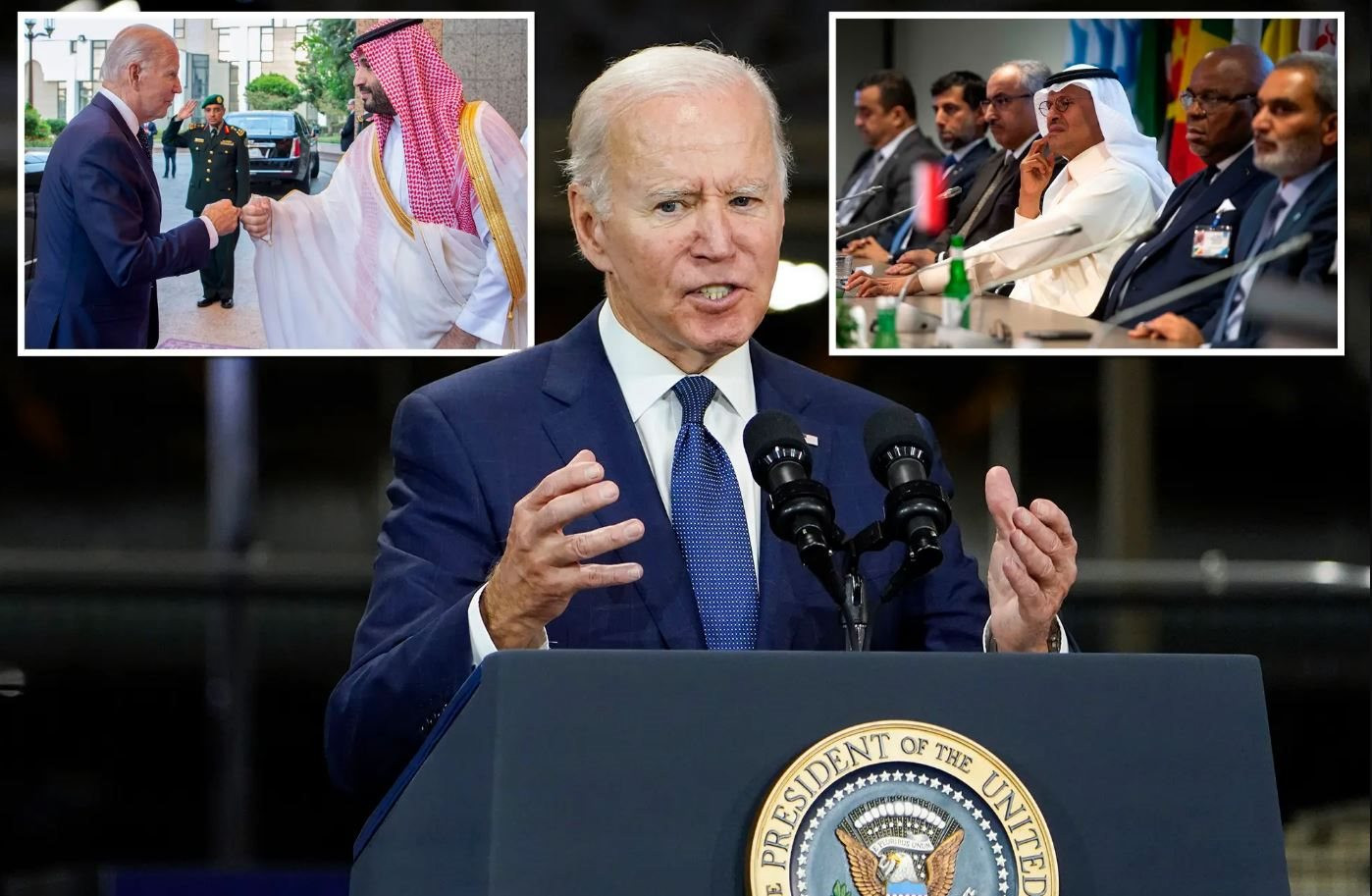 Tổng thống Mỹ Joe Biden hồi đầu tuần đã cam kết rằng &quot;sẽ có những hậu quả&quot; đối với quan hệ của Mỹ Ả Rập Xê Út sau động thái của OPEC +. Ảnh: @AFP.