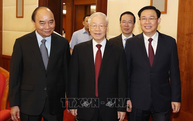 Tổng Bí thư Nguyễn Phú Trọng chủ trì hội nghị triển khai nghị quyết của Bộ Chính trị về phát triển Tây Nguyên