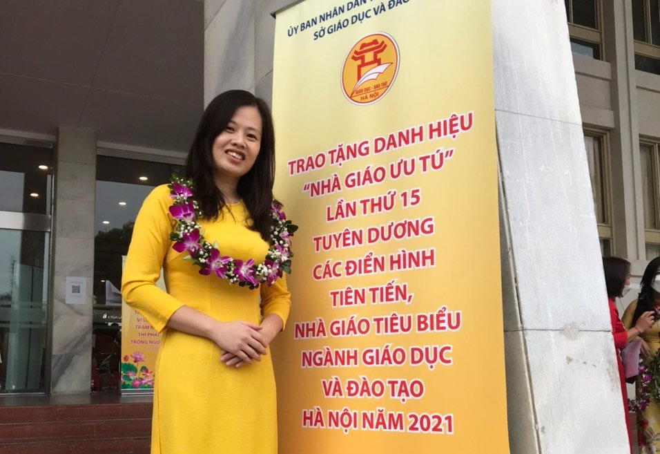 Gặp cô giáo trẻ nhất trong đề cử Nhà giáo Tiêu biểu năm 2022 Hà Nội với nhiều ý tưởng khác biệt - Ảnh 1.