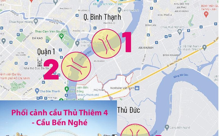 TP.HCM sẽ có thêm 2 cầu vượt sông Sài Gòn