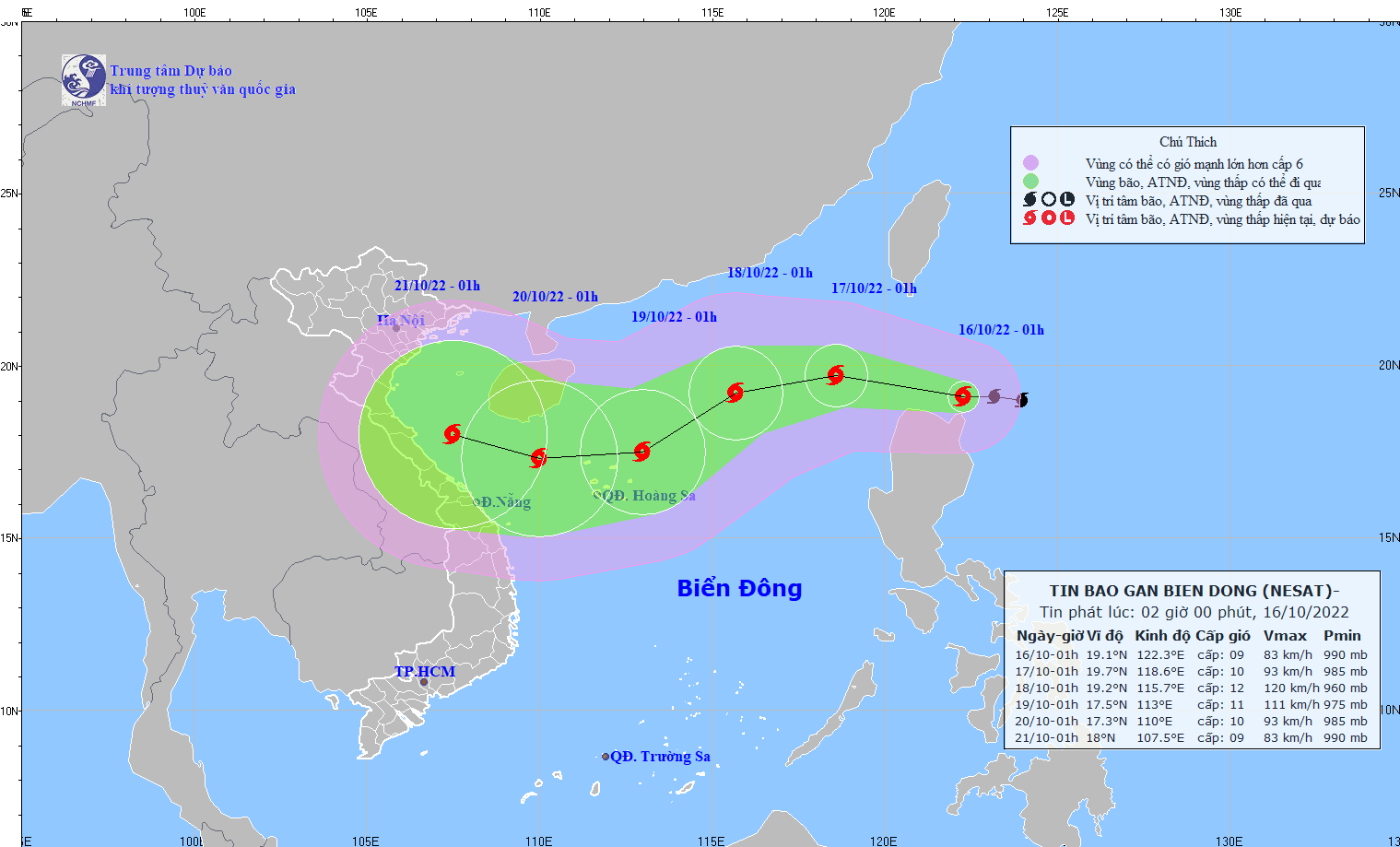 Bão NESAT đi vào biển Đông, trở thành cơn bão số 6, diễn biến vô cùng phức tạp, khó đoán - Ảnh 1.