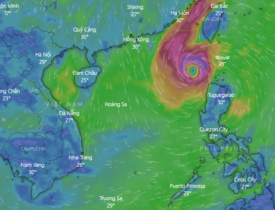 Vào biển Đông bão số 6 NESAT giật cấp 15 và có khả năng mạnh thêm, diễn biến rất phức tạp - Ảnh 1.