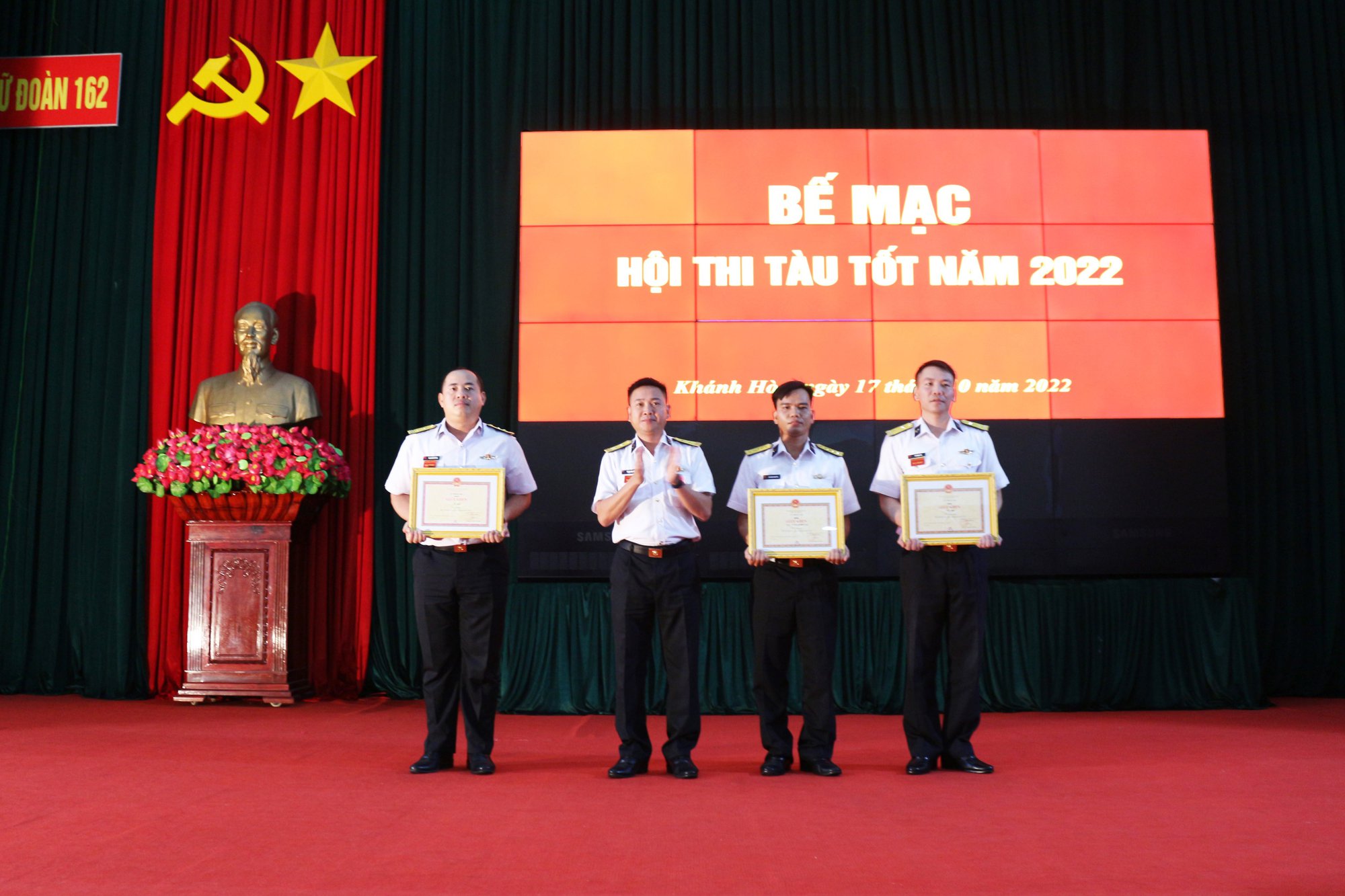 Khánh Hòa: Lữ đoàn 162 bế mạc hội thi tàu tốt năm 2022 - Ảnh 1.