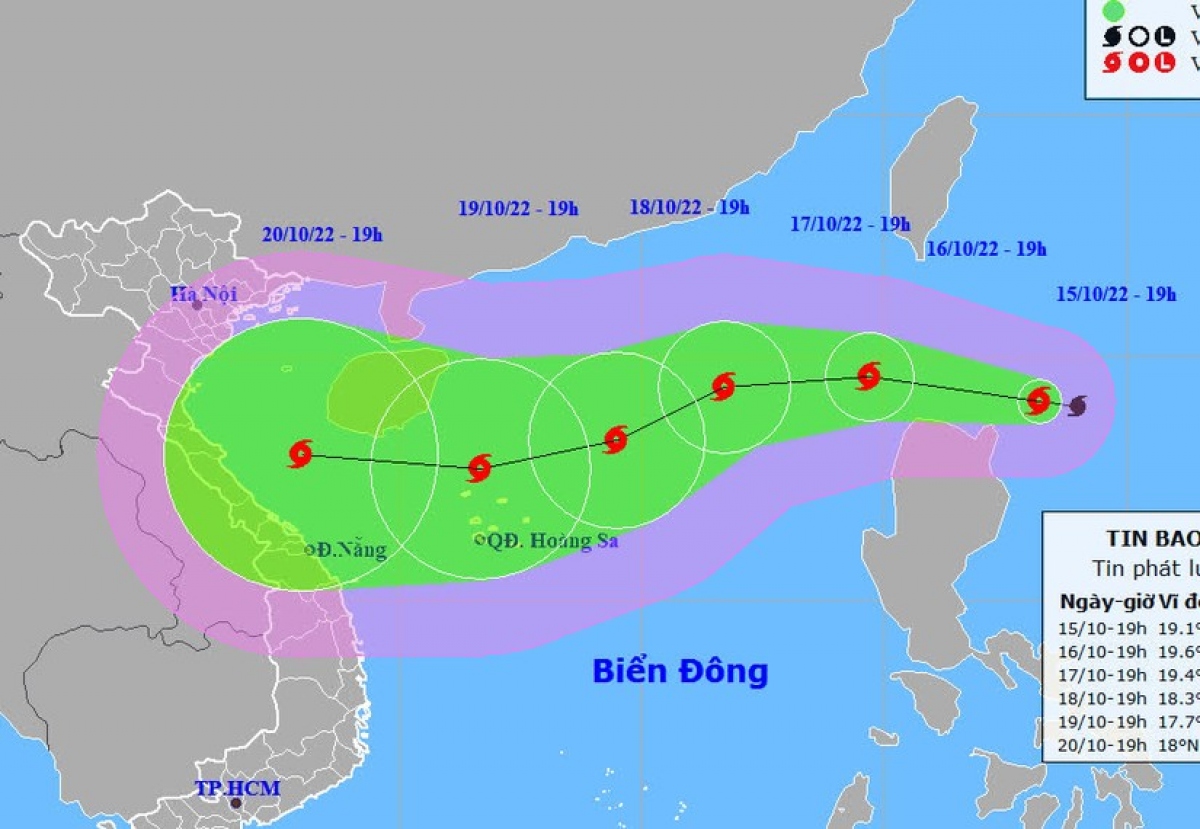 Bão số 6 mạnh lên cấp 12, ảnh hưởng vùng biển từ Quảng Trị đến Quảng Ngãi - Ảnh 1.