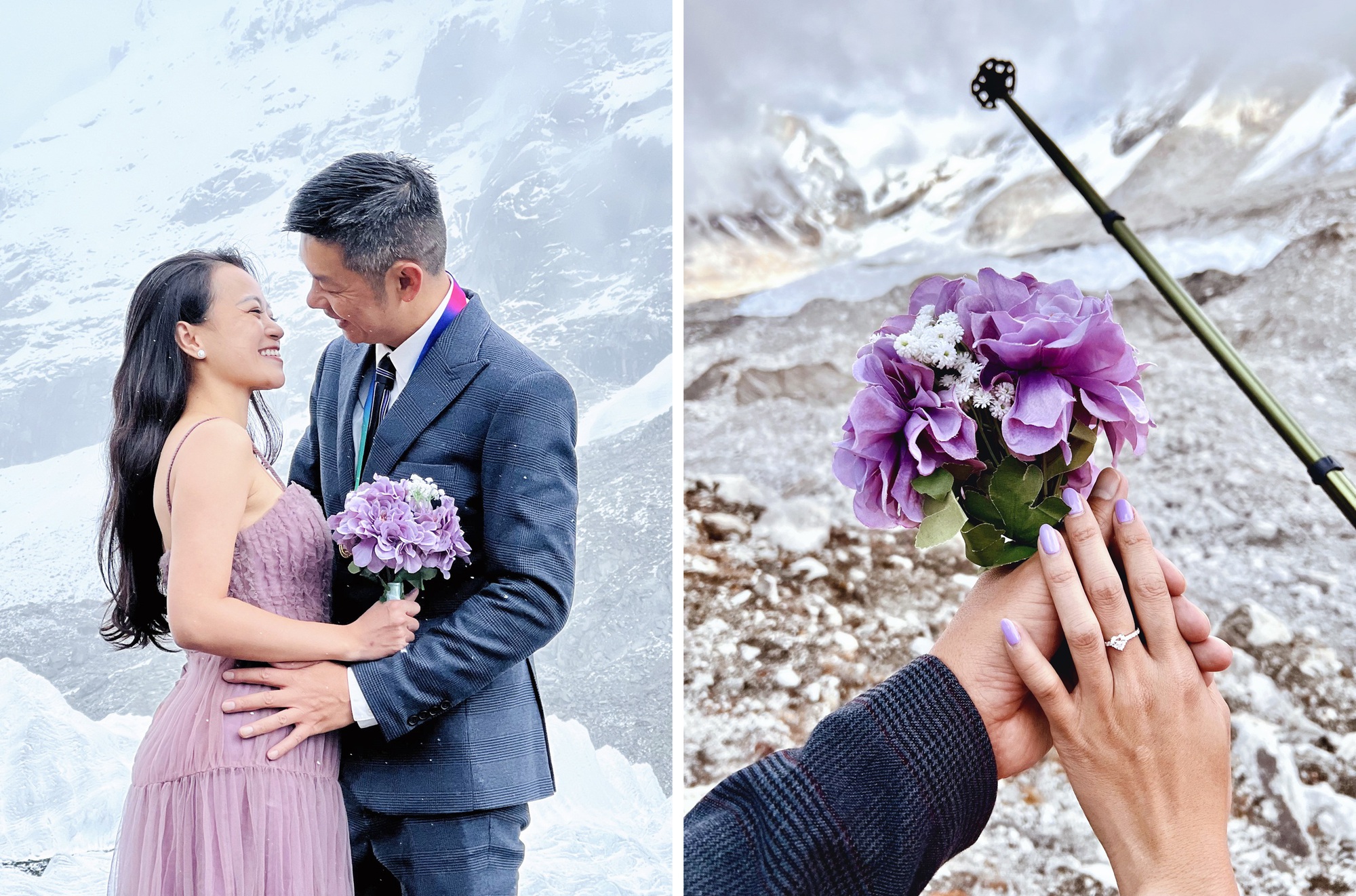 Chuyện tình lãng mạn của cặp đôi Việt cầu hôn trên Everest - Ảnh 3.