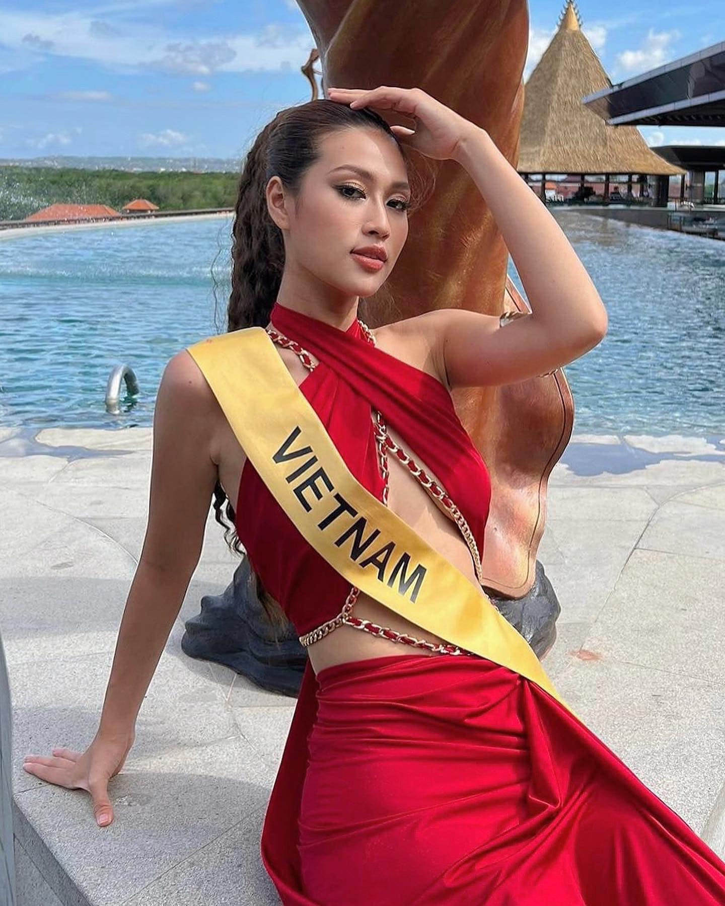 Đoàn Thiên Ân vào thẳng Top 20 chung kết Miss Grand International 2022, &quot;vượt mặt&quot; mỹ nhân Thái Lan - Ảnh 3.