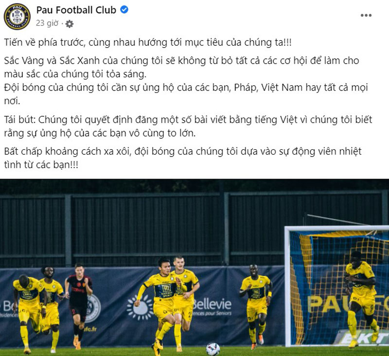 Tin tối (19/10): Vì Quang Hải, Pau FC làm điều chưa từng có - Ảnh 1.