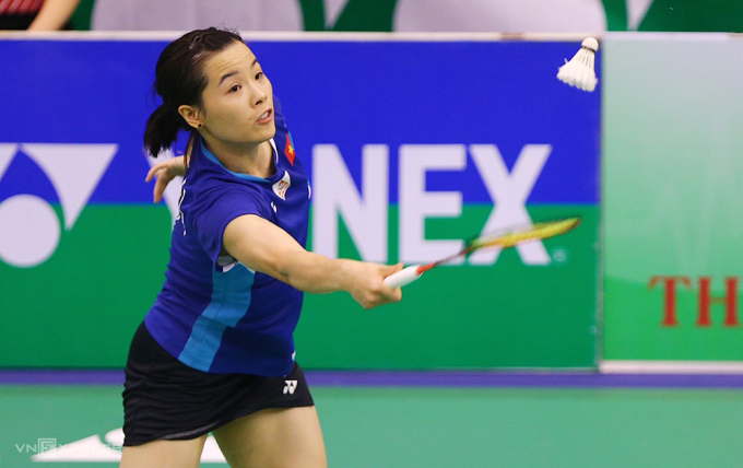 Tay vợt Nguyễn Thùy Linh đánh bại cựu vô địch SEA Games, giành HCV Vietnam Open 2022 - Ảnh 1.