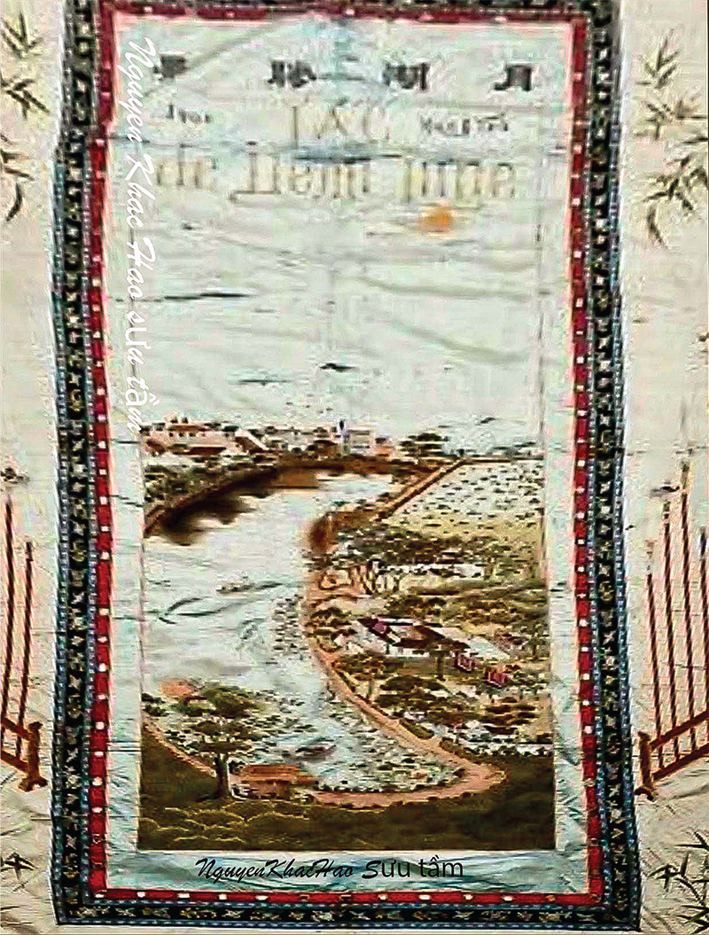 Nguyệt Hồ thắng cảnh, bức tranh cổ về Phố Hiến ở Hưng Yên từng lưu lạc tận thủ đô Paris của nước Pháp - Ảnh 1.