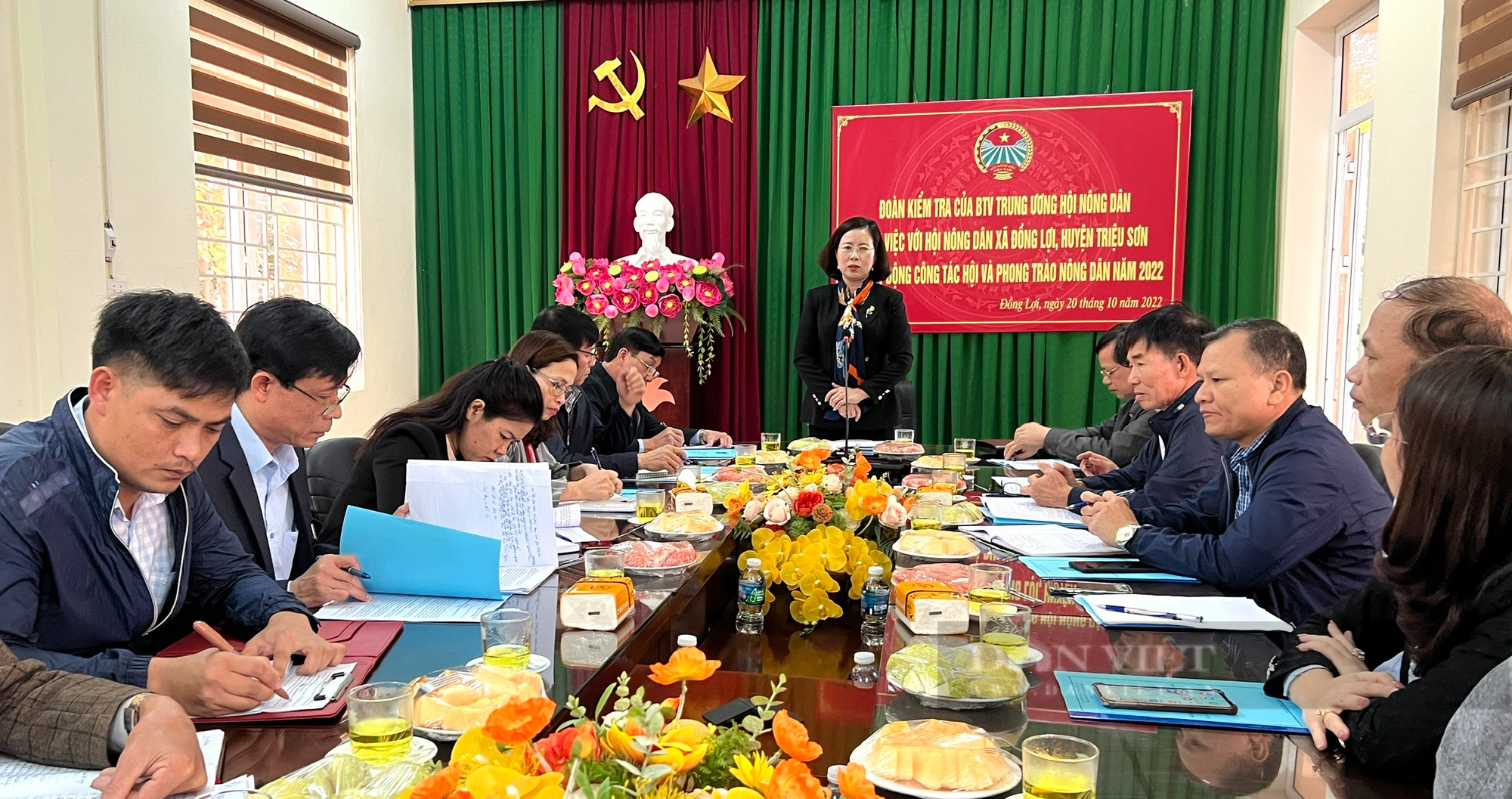 Phó Chủ tịch Trung ương Hội NDVN Bùi Thị Thơm kiểm tra công tác Hội và phong trào nông dân 2022 tại Thanh Hóa- Ảnh 5.