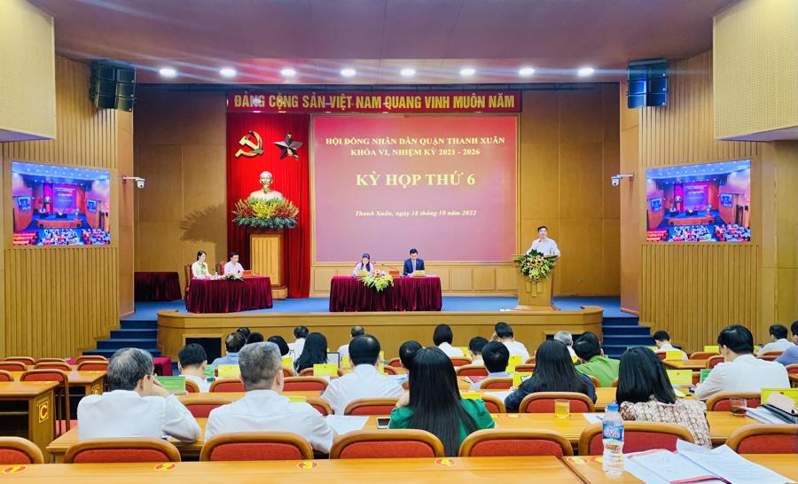 HĐND quận Thanh Xuân thông qua 3 Nghị quyết quan trọng - Ảnh 1.