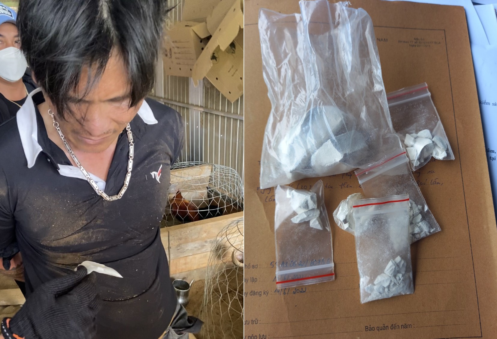 Bắt ma túy ở Lâm Đồng: Đối tượng nhiễm HIV giai đoạn cuối cắn vào tay trinh sát - Ảnh 1.
