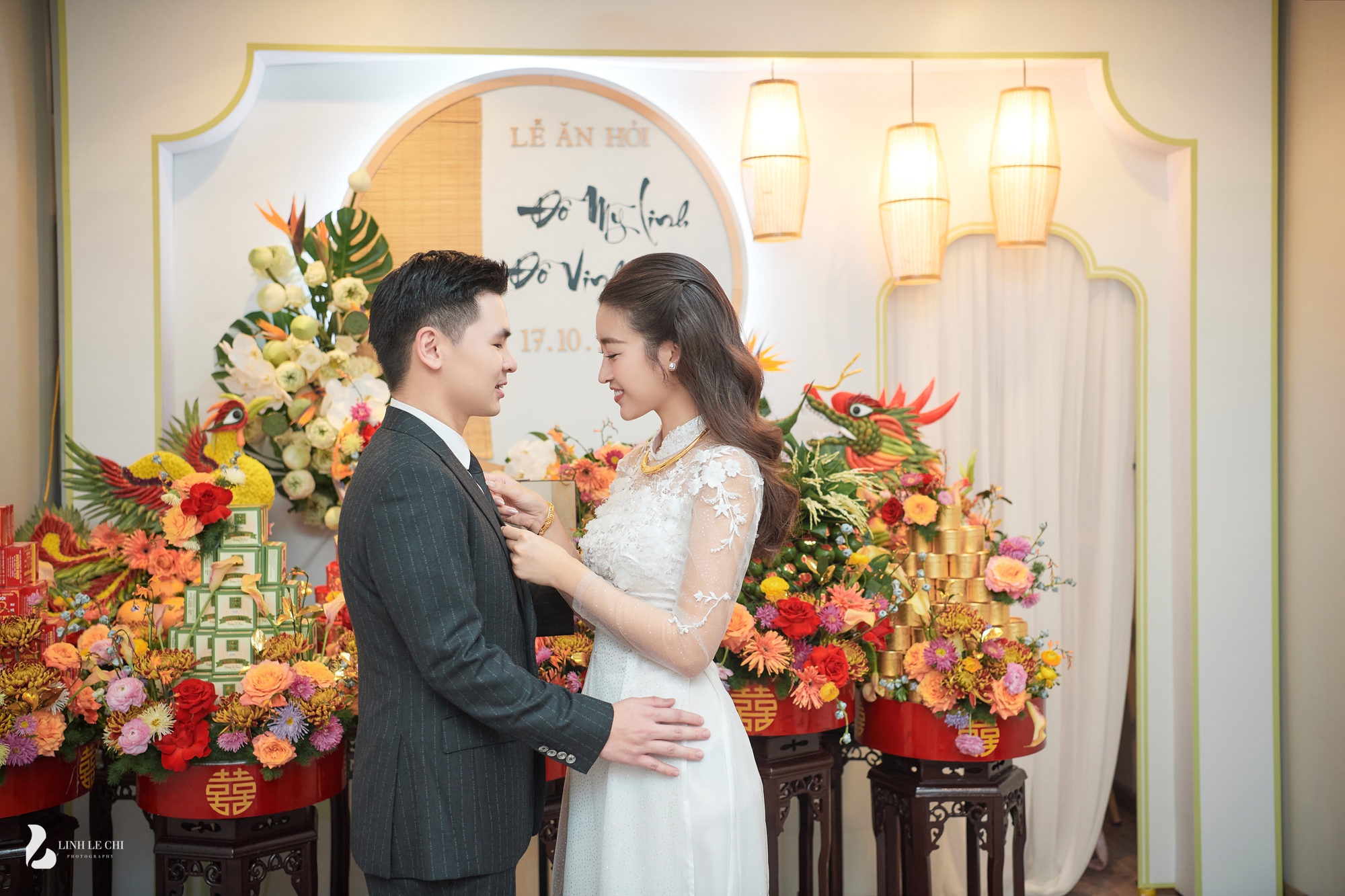 Hoa hậu Đỗ Mỹ Linh tiết lộ lý do &quot;đau đầu&quot; trước ngày cưới Chủ tịch của CLB Hà Nội - Ảnh 3.