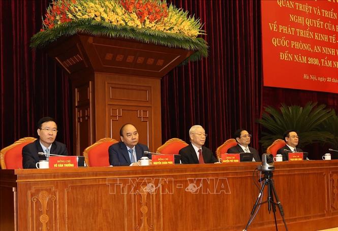 Tổng Bí thư Nguyễn Phú Trọng chủ trì Hội nghị thực hiện nghị quyết của Bộ Chính trị về vùng Đông Nam Bộ - Ảnh 4.