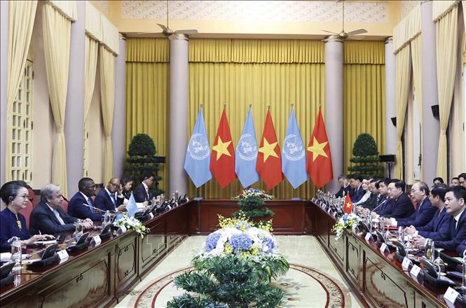 Tổng Thư ký Liên hợp quốc kết thúc chuyến thăm chính thức Việt Nam - Ảnh 3.