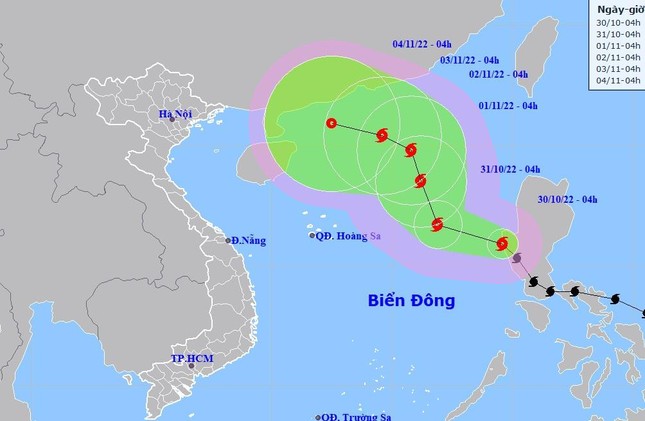 CHÍNH THỨC: Bão Nalgae vào biển Đông, chính thức trở thành cơn bão số 7 năm 2022, tiếp tục mạnh dần lên - Ảnh 2.