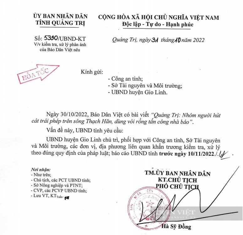 Vụ nhóm người hút cát trái phép, dùng vòi rồng tấn công nhà báo: UBND tỉnh Quảng Trị chỉ đạo “nóng” - Ảnh 1.