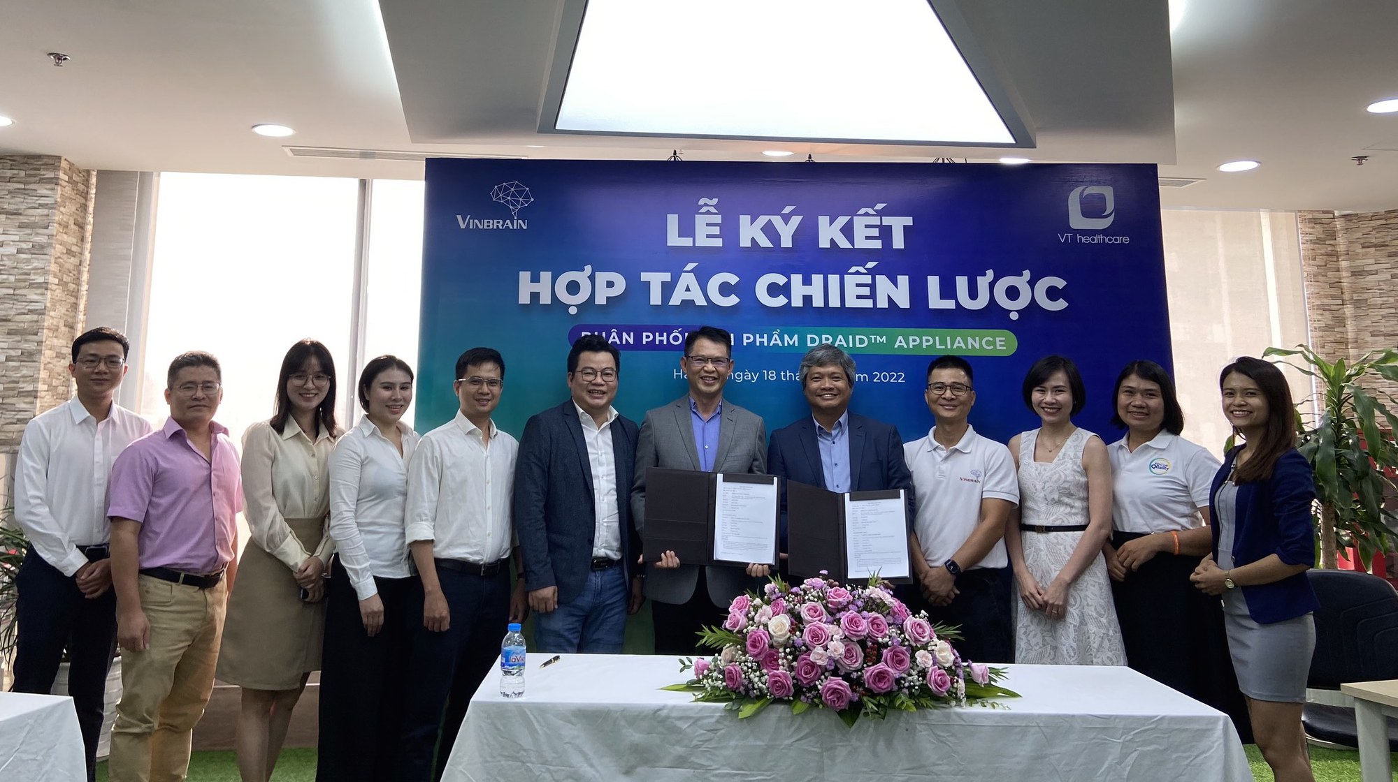 Lễ ký kết hợp tác chiến lược giữa VinBrain – VT Healthcare với mục tiêu nhân rộng mô hình AI