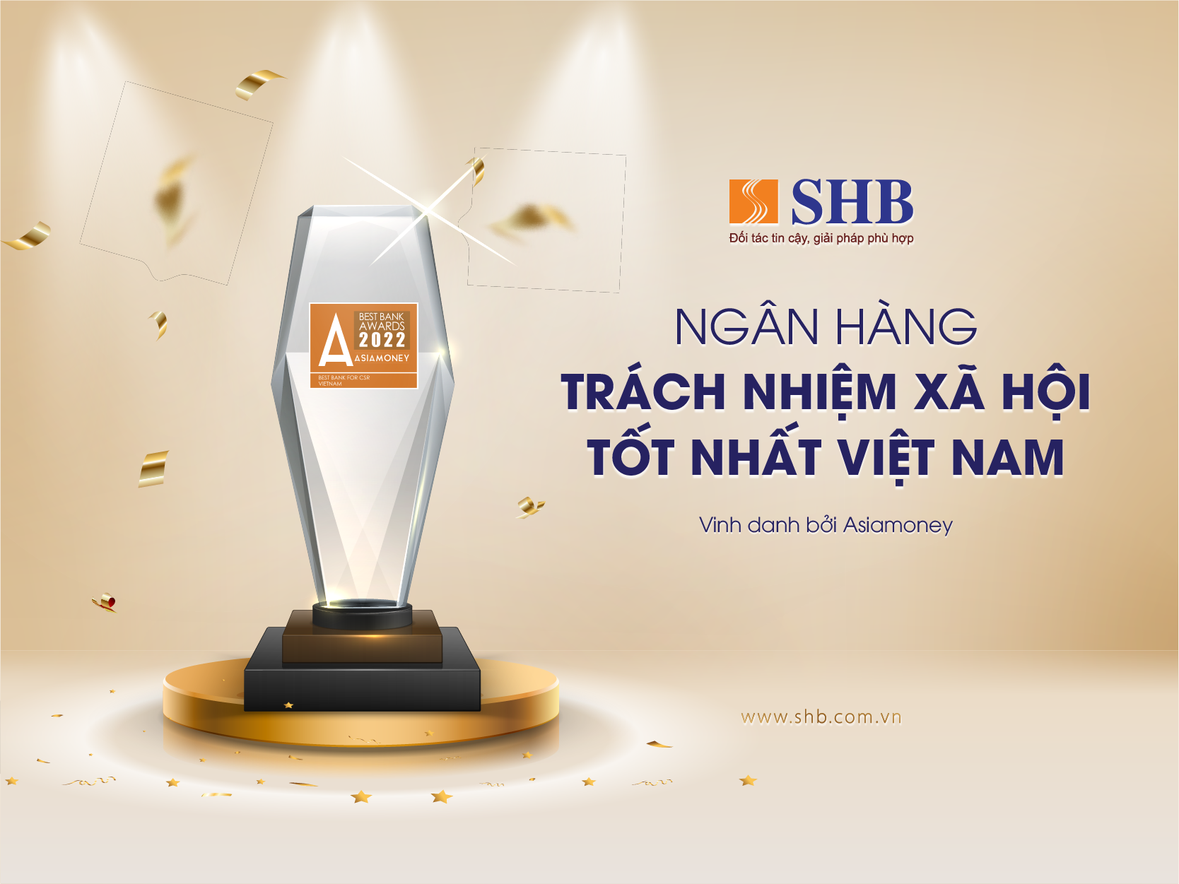 SHB được vinh danh &quot;Ngân hàng có trách nhiệm xã hội tốt nhất Việt Nam&quot; - Ảnh 1.