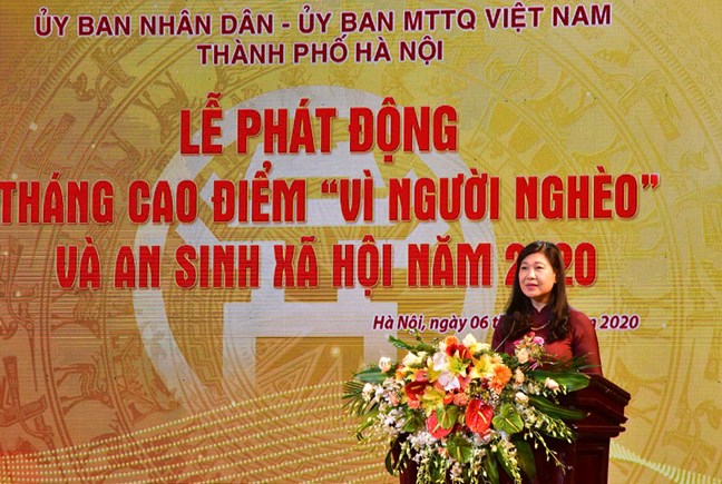 Hà Nội phát động Tháng cao điểm Vì người nghèo và an sinh xã hội năm 2022 - Ảnh 1.