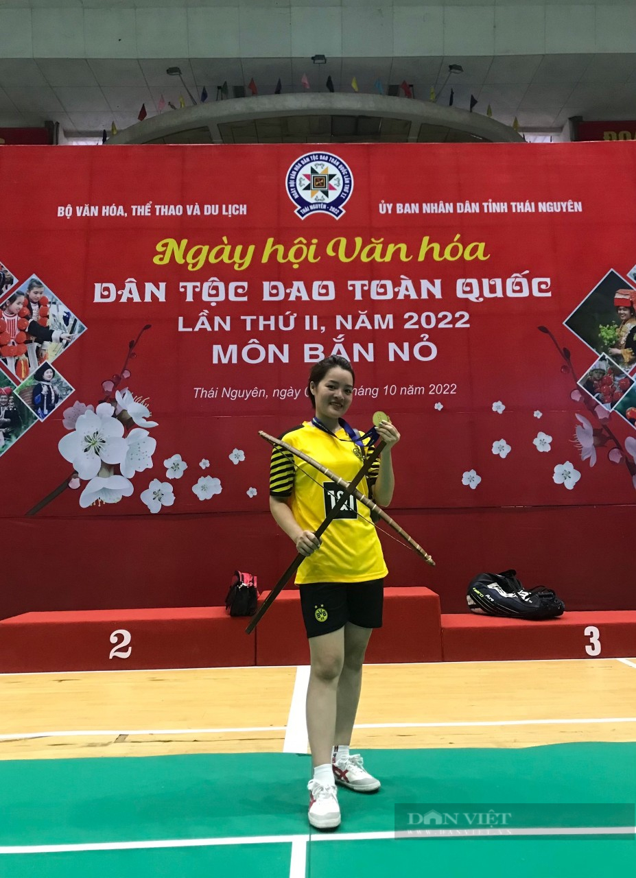 Xuất sắc giành huy chương vàng bộ môn bắn nỏ, nữ vận động viên người Dao Yên Bái vượt qua nhiều đối thủ “nặng ký” - Ảnh 3.
