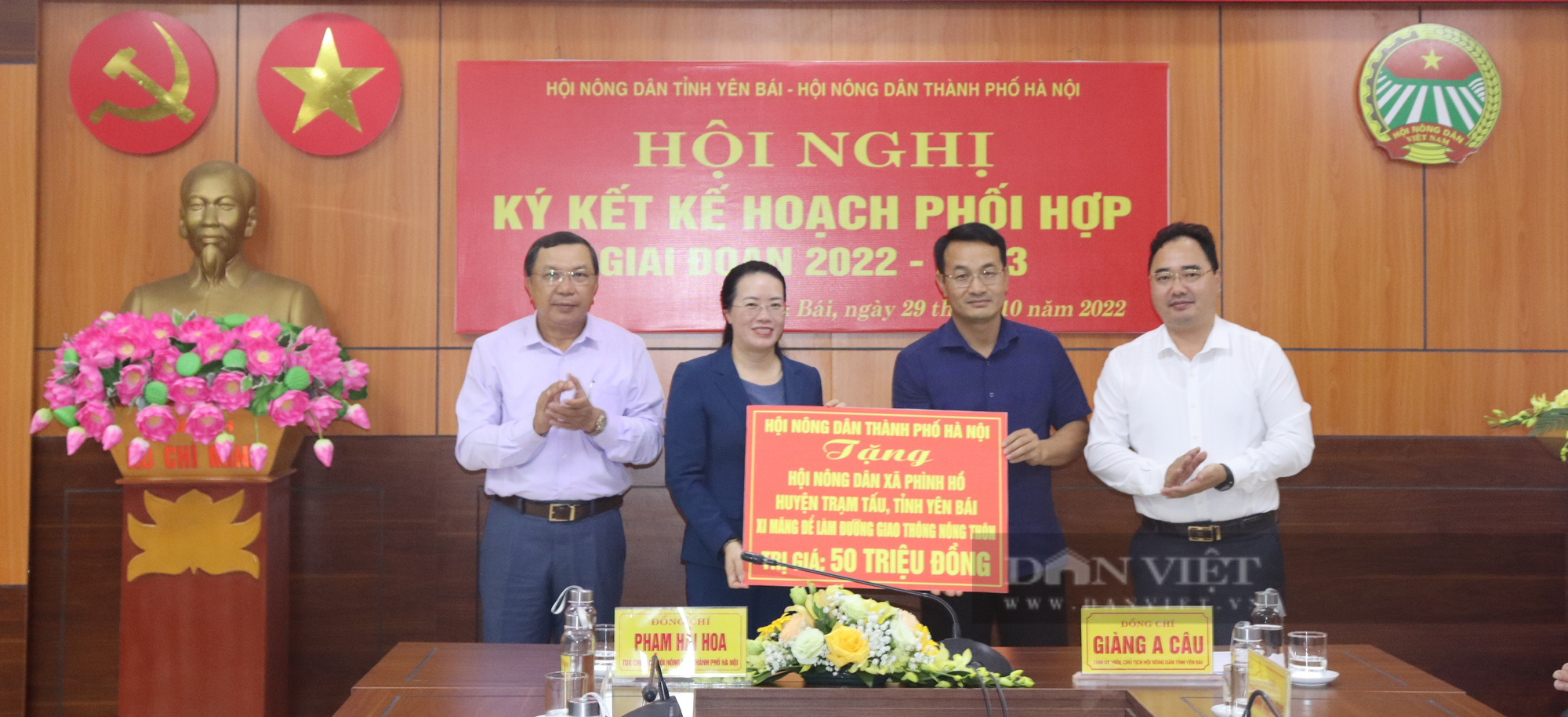 Hội Nông dân TP Hà Nội và Yên Bái ký kết kế hoạch phối hợp giai đoạn 2022 - 2023 - Ảnh 3.