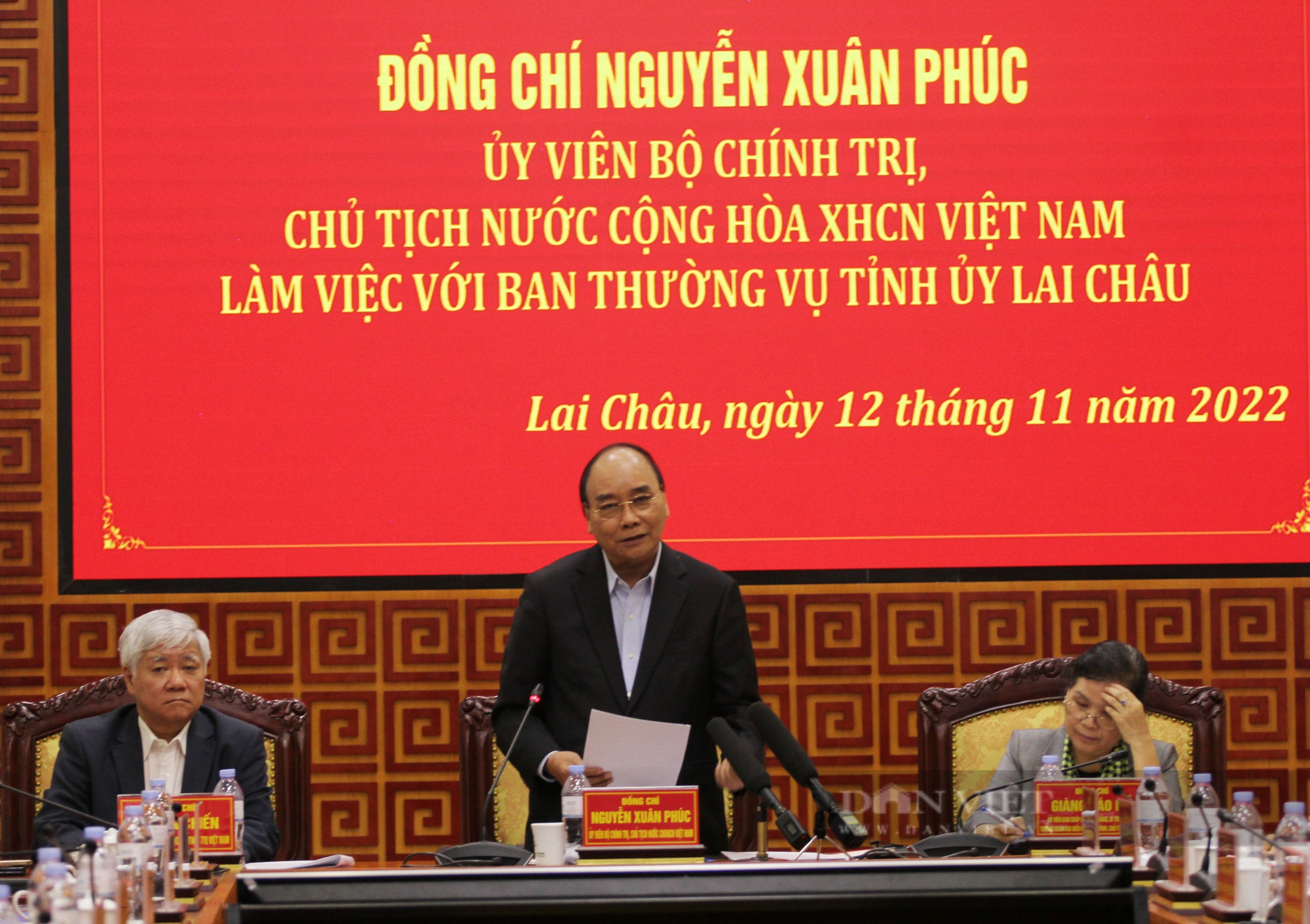 Chủ tịch nước Nguyễn Xuân Phúc làm việc với Ban Thường vụ Tỉnh ủy Lai Châu - Ảnh 5.