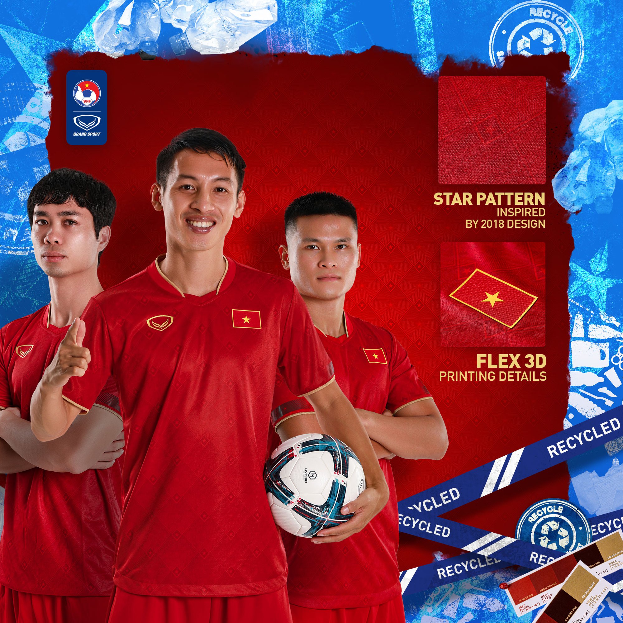Đội tuyển Quốc gia Việt Nam ra mắt chính thức mẫu áo đấu mới - Ảnh 1.