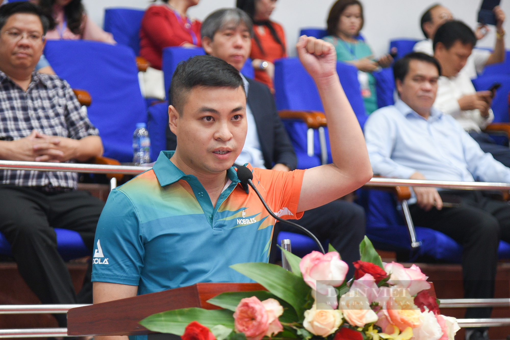 Báo NTNN/Dân Việt giành chiến thắng đầu tiên tại Giải Bóng bàn Cúp Hội nhà báo Việt Nam lần thứ XV - Ảnh 4.