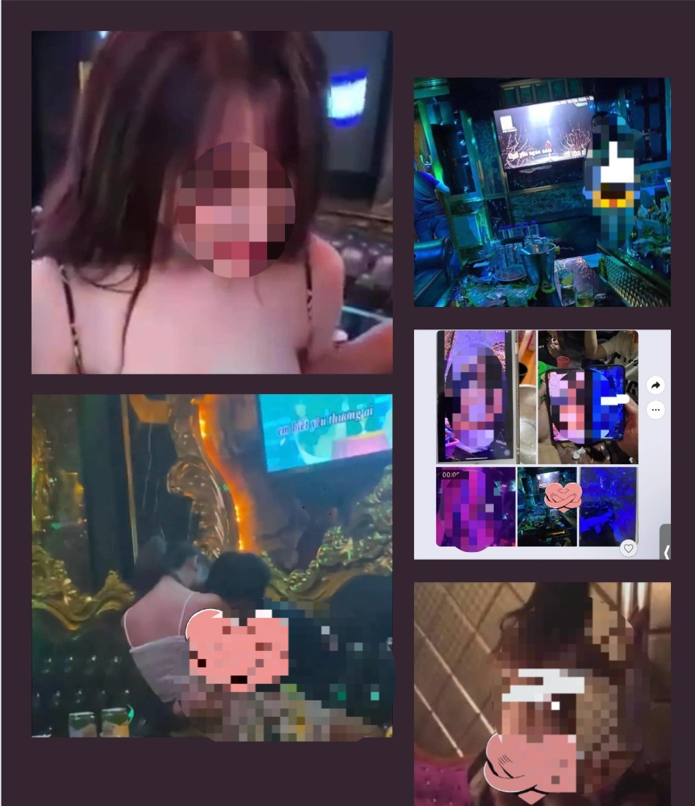 Xác minh hình ảnh nữ nhân viên khỏa thân với khách ở quán karaoke - Ảnh 1.