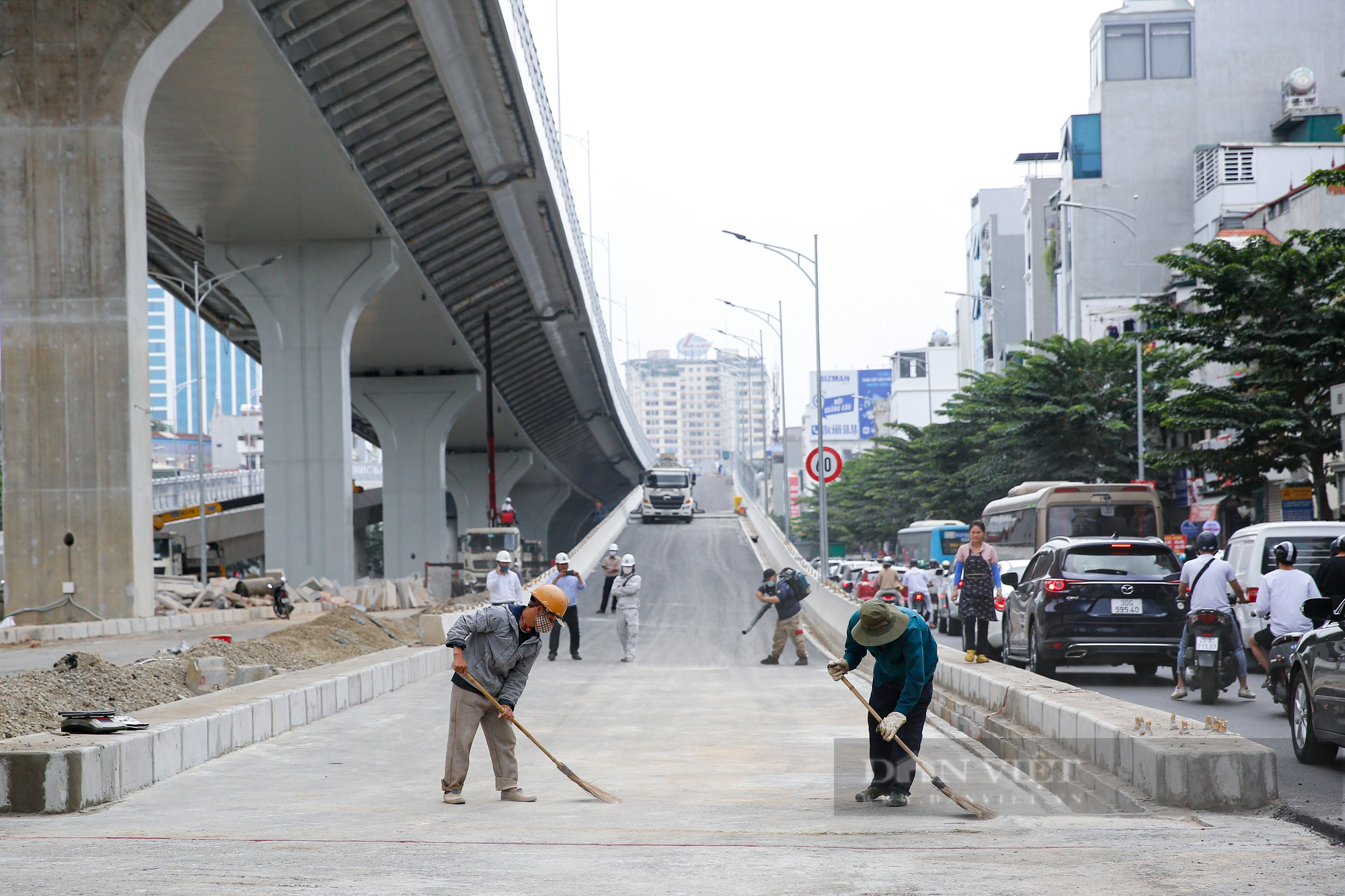 Hình ảnh đường Vành đai 2 gần 10.000 tỷ đồng tại Hà Nội sắp thông xe - Ảnh 3.