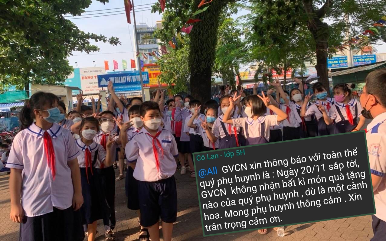 Cô giáo TP.HCM khiến phụ huynh ngơ ngác: Không nhận quà 20/11, dù chỉ một cành hoa