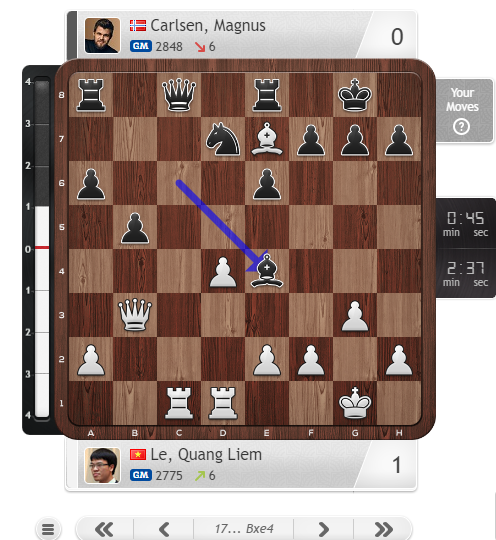 Lê Quang Liêm suýt khiến &quot;Vua cờ&quot; Carlsen nhận trái đắng trong ván armageddon  - Ảnh 3.