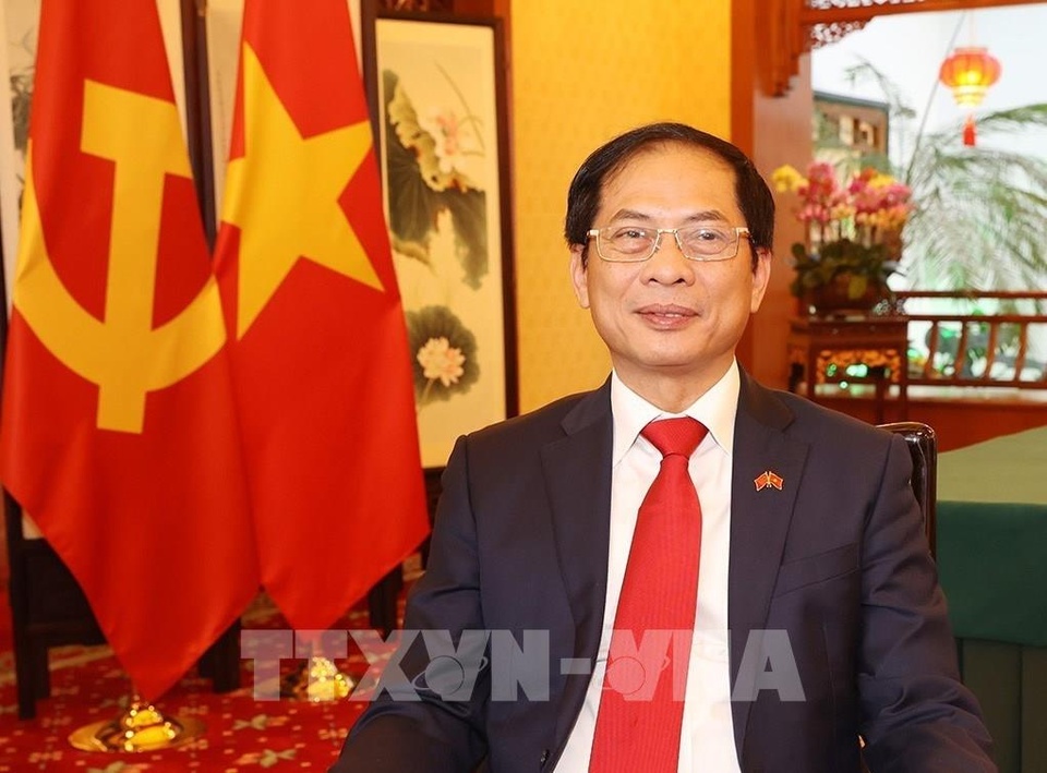 Bộ trưởng Bùi Thanh Sơn trả lời báo chí về chuyến thăm Trung Quốc - Ảnh 1.