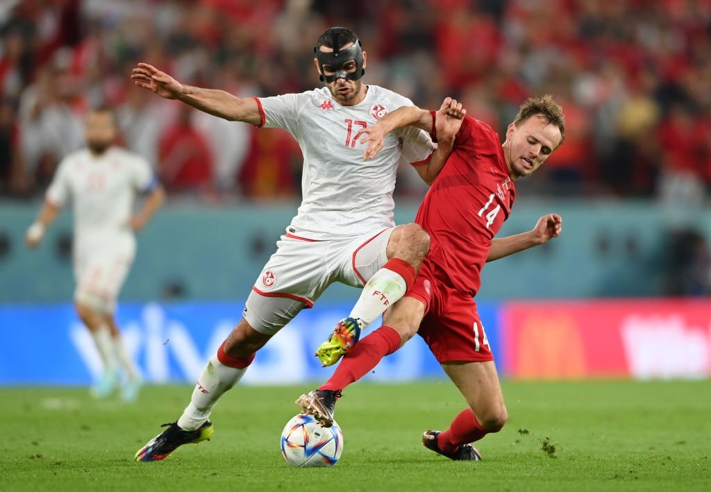 Chùm ảnh: Tunisia xuất sắc cầm hoà Đan Mạch ở trận mở màn bảng D World Cup 2022 - Ảnh 12.